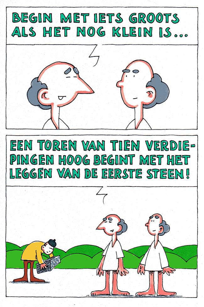 over beginnen...