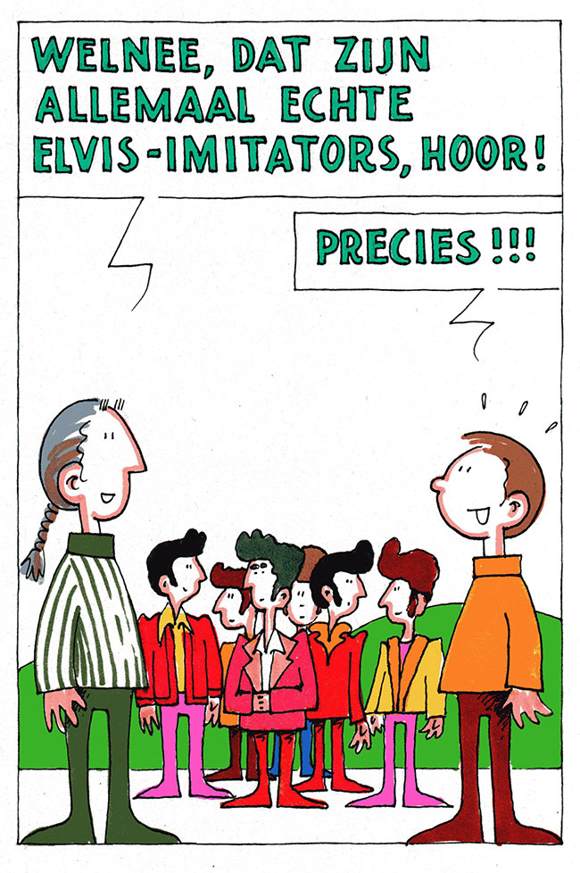echte elvis-imitators...