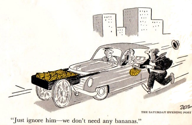 gewoon negeren- we hebben geen bananen nodig...