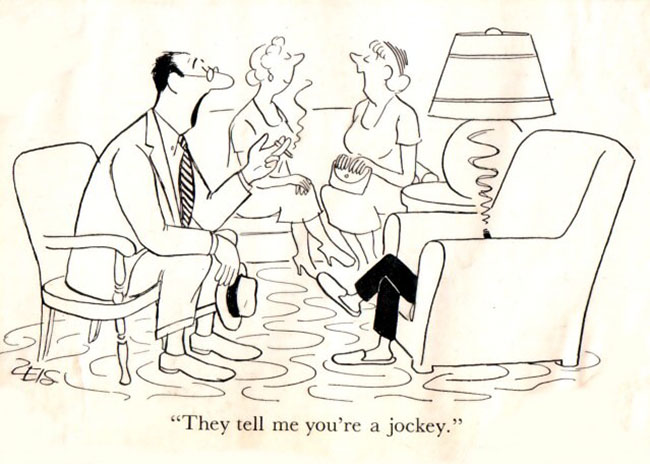 ze vertelden me dat u een jockey bent...