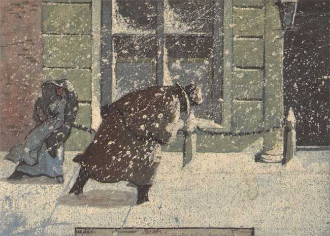 sneeuwstorm in amsterdam...