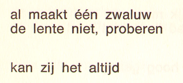 zwaluw en lente...