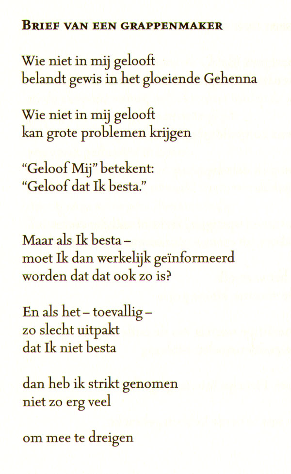 brief van een grappenmaker...