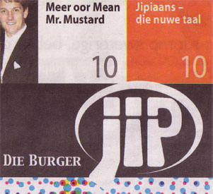 een nieuwe taal – jipiaans
