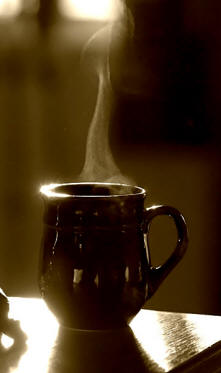 de geur van koffie….