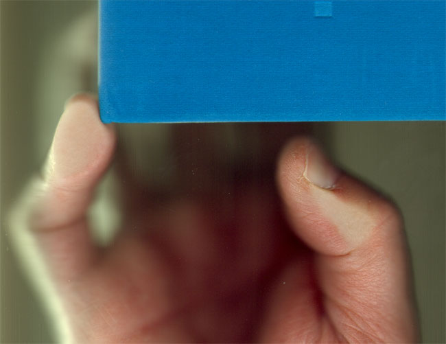 mooi blauw boek...