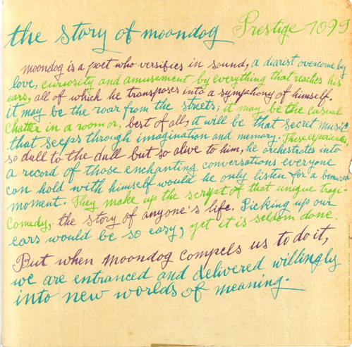 the story of moondog...