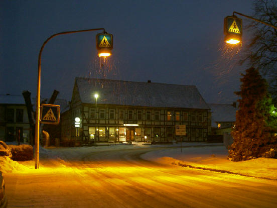 restaurant midden in het dorp...