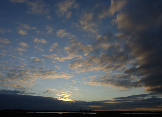 zonsondergang, oktober 2012