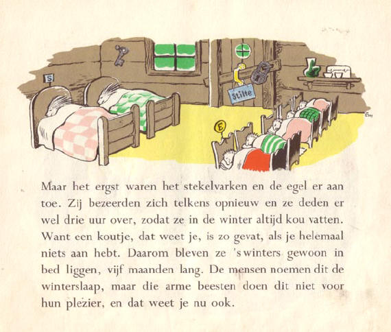 waarom de egels een winterslaap houden...