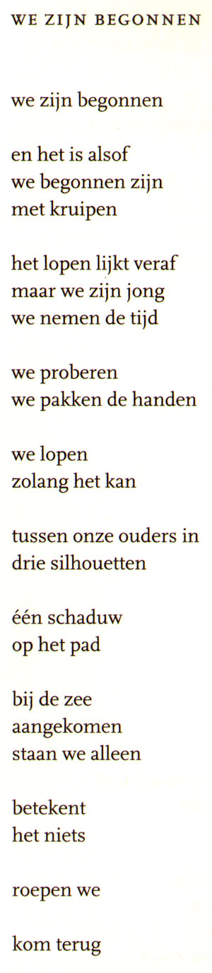 het openingsgedicht
