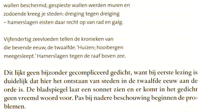 pas bij nadere beschouwing beginnen de problemen...
