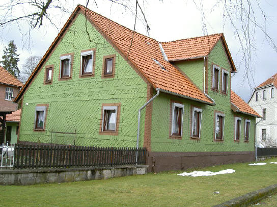 groen huis...