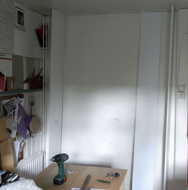 muur leeg