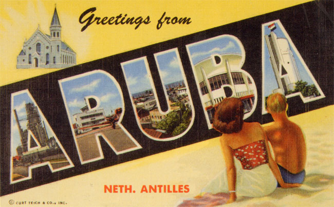 groeten uit aruba...