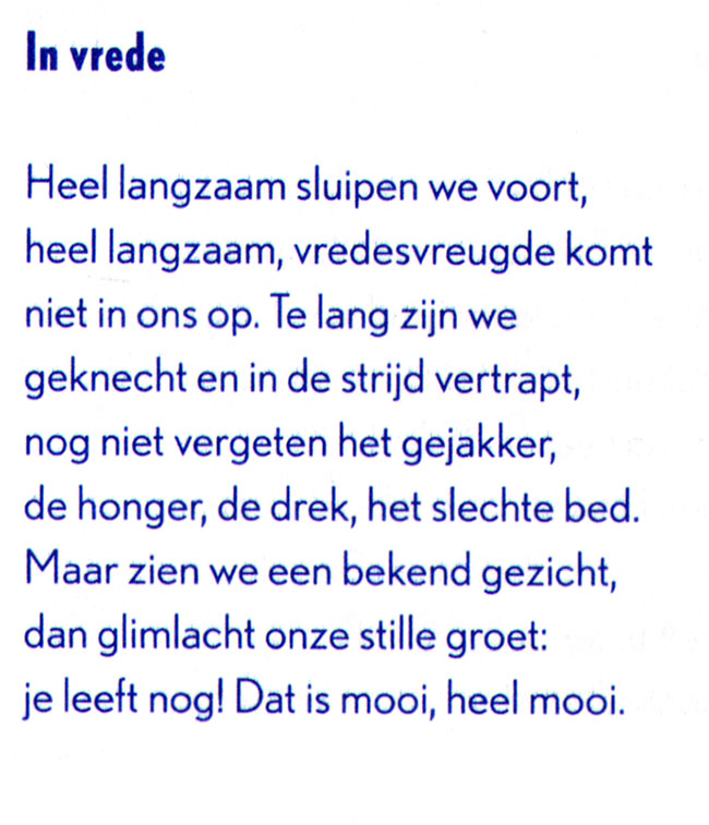 in vrede