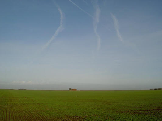 december en toch was het land groen...