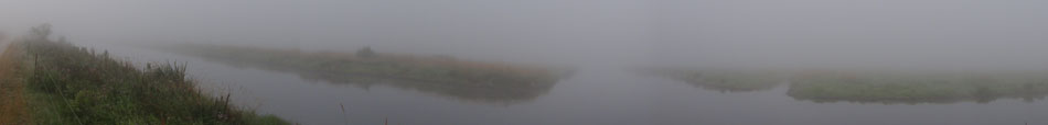 panorama in de mist