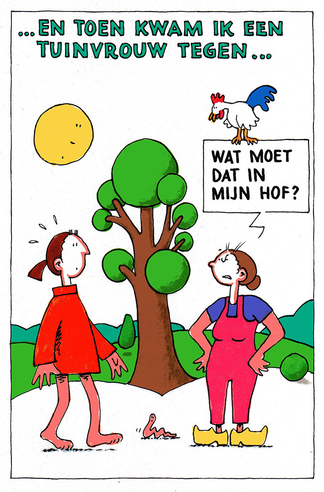 en toen kwam ik een tuinvrouw tegen...