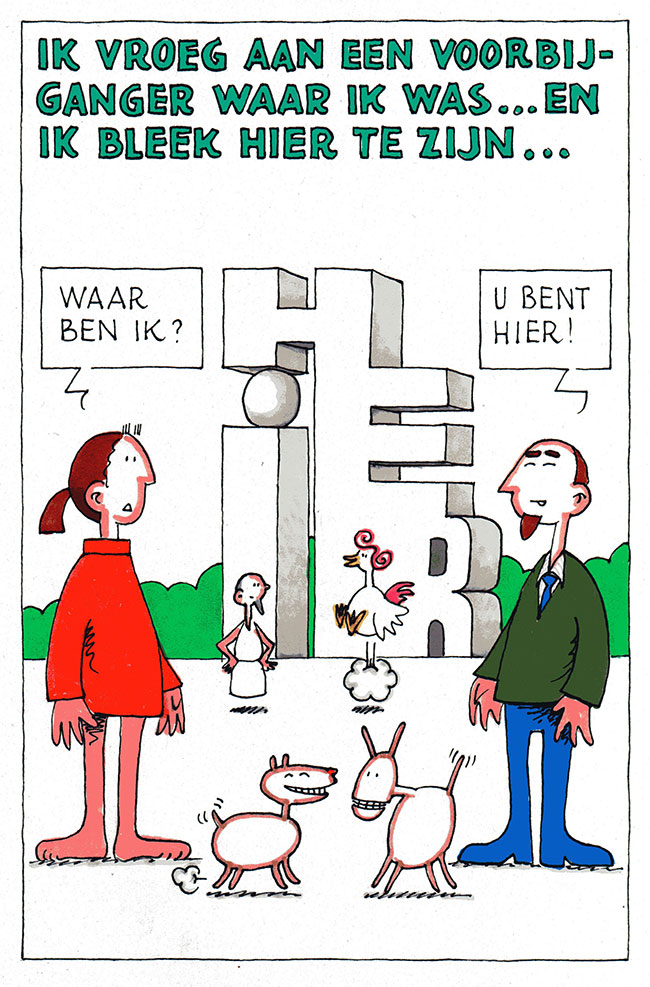 u bent hier...