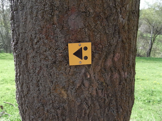 wandelroutebordje
