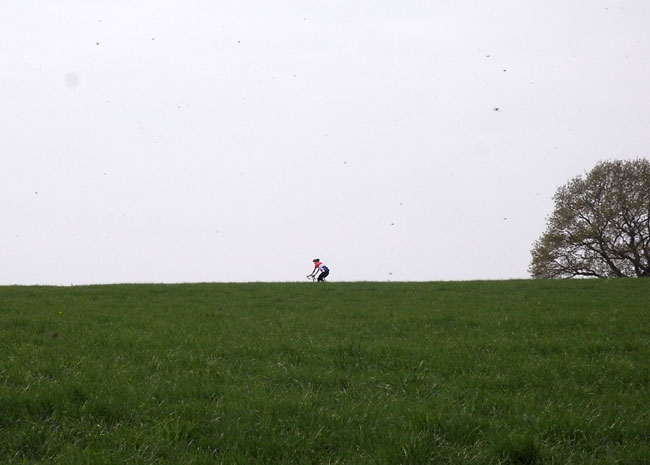 fiets aan de horizon...