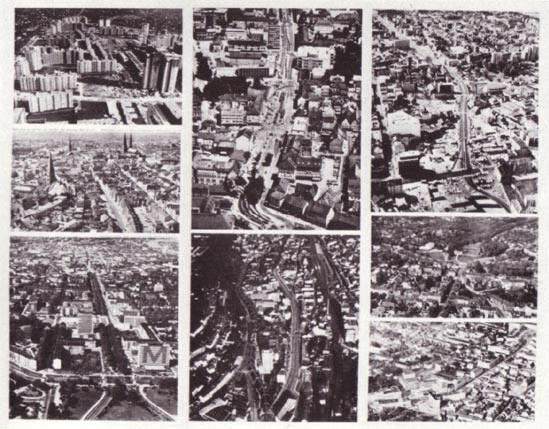 meer luchtfoto's van steden...