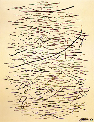 linien-gestalt, 1953, steendruk