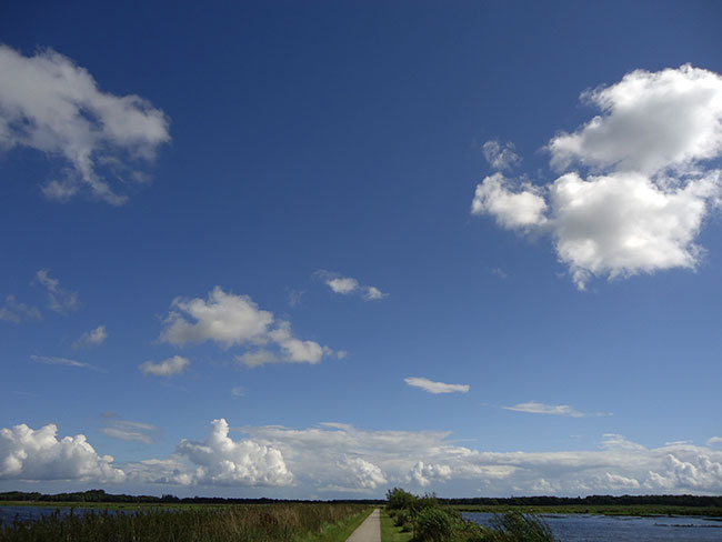 een klassieke wolkenlucht...