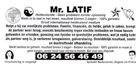 meester latif...