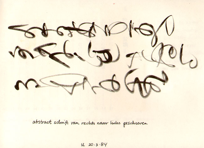 calligrafisch kunstwerkje