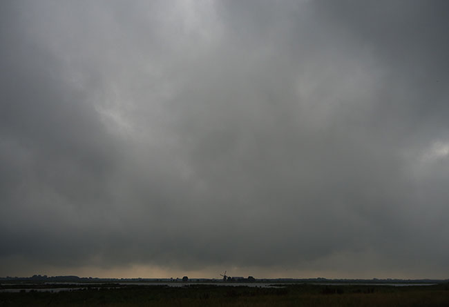 een rode horizon...