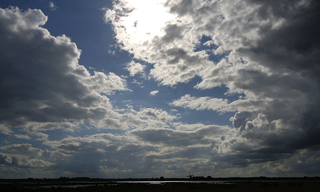 ondergaande zon