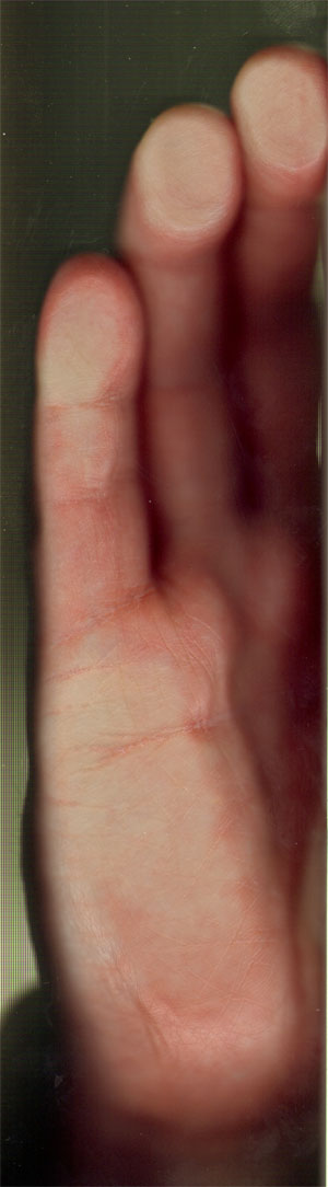 halve hand...