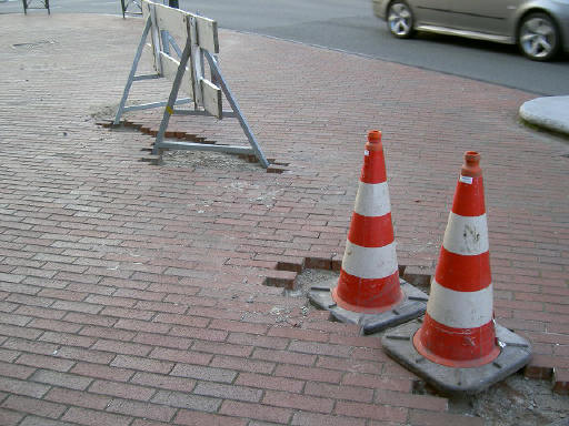 voormalig streepje