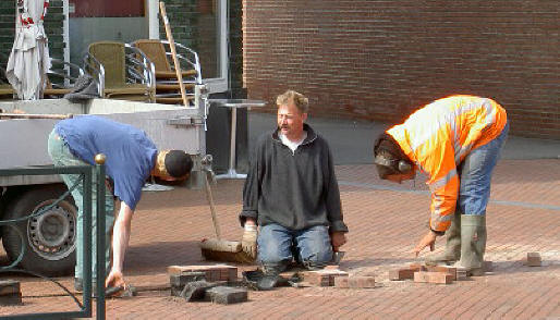 de drie streepwerkers...