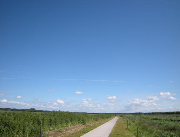 wolken aan de horizon