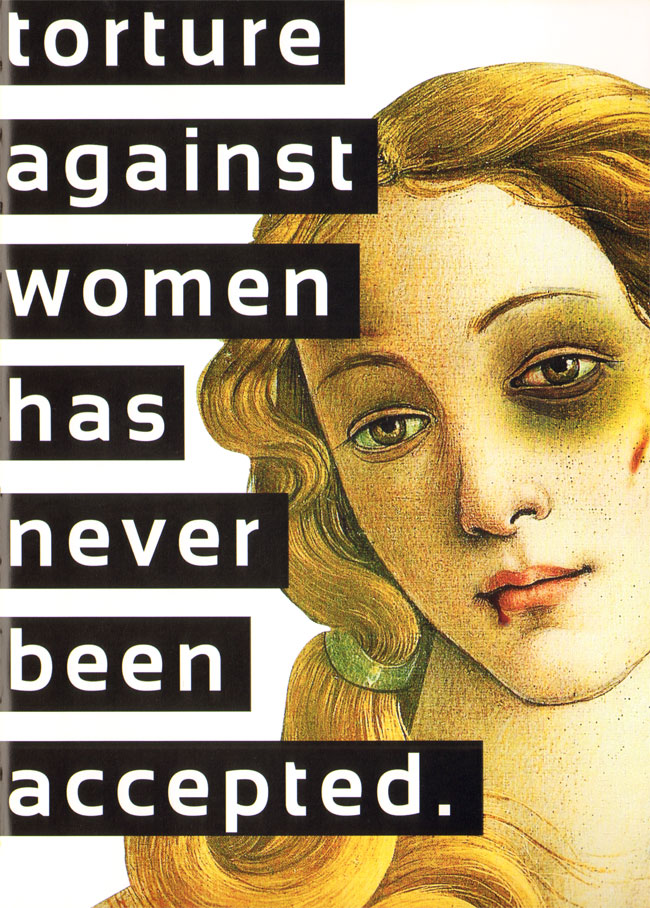 geweld tegen vrouwen werd nooit geaccepteerd...