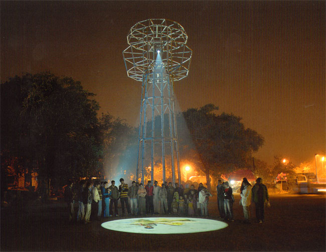 bamboetoren in india...