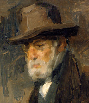 isaac israels - portret van zijn vader (detail)