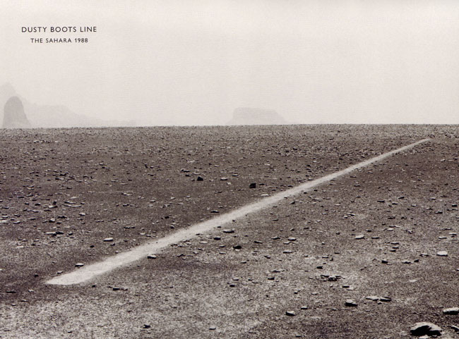 een lijn in de sahara...
