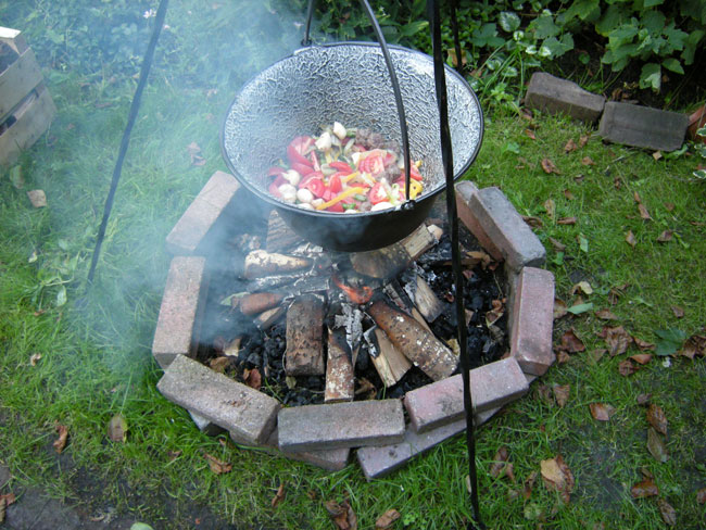 een beetje rook is goed voor de smaak...