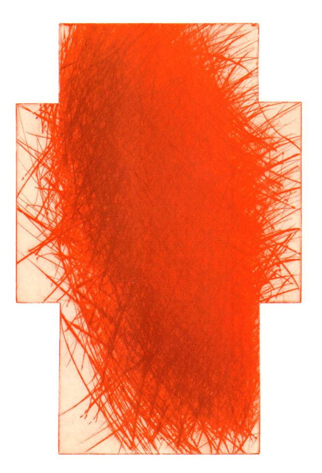 rood kruis met schaduw
