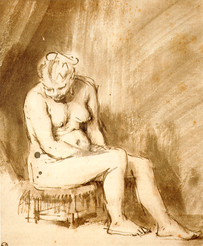 tekening van rembrandt