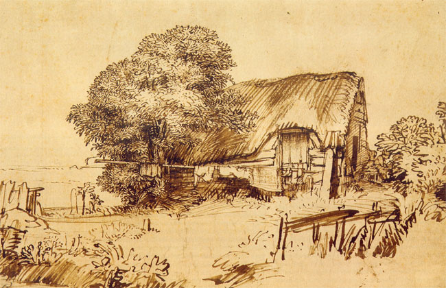 tekening van rembrandt