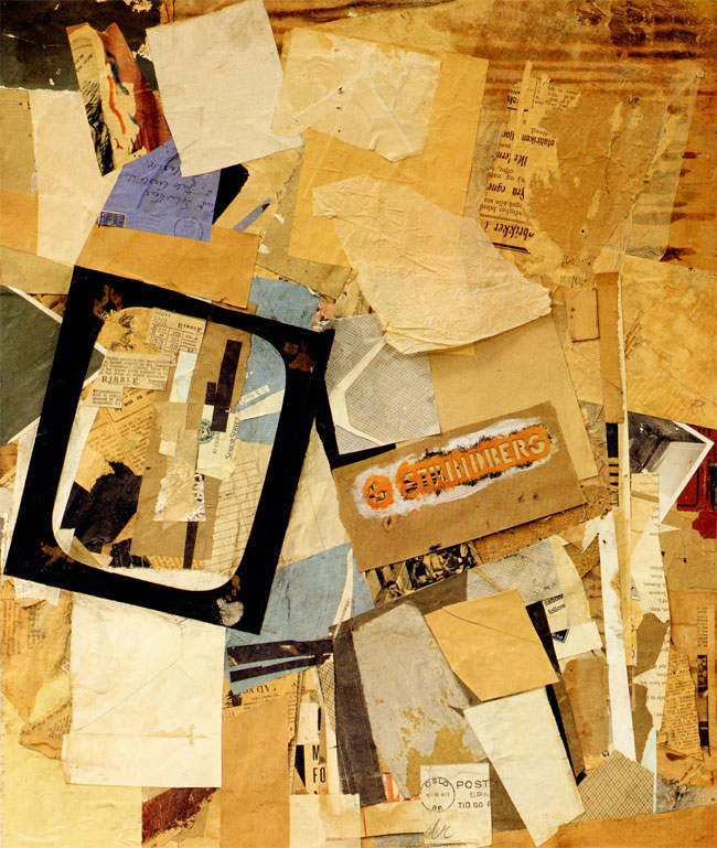 collage van schwitters...