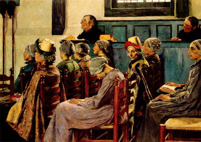 gari melchers - de preek