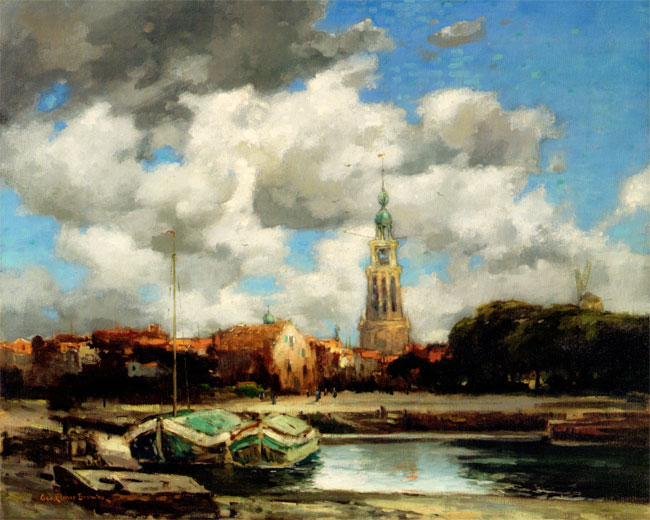 george elmer browne - de stad leiden
