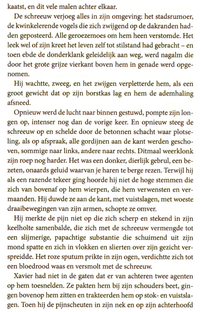 de schreeuw verjoeg alles in zijn omgeving...
