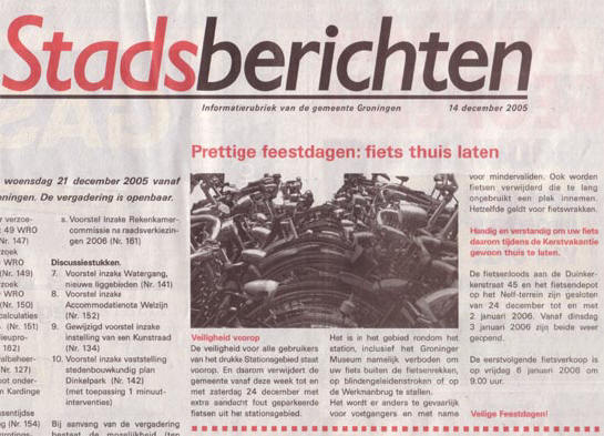 gemeentenieuws in de groninger gezinsbode...
